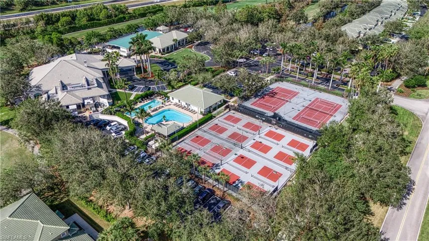 Birds eye view of property