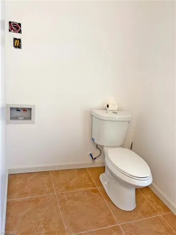 Spaced for and ready for washer and dryer