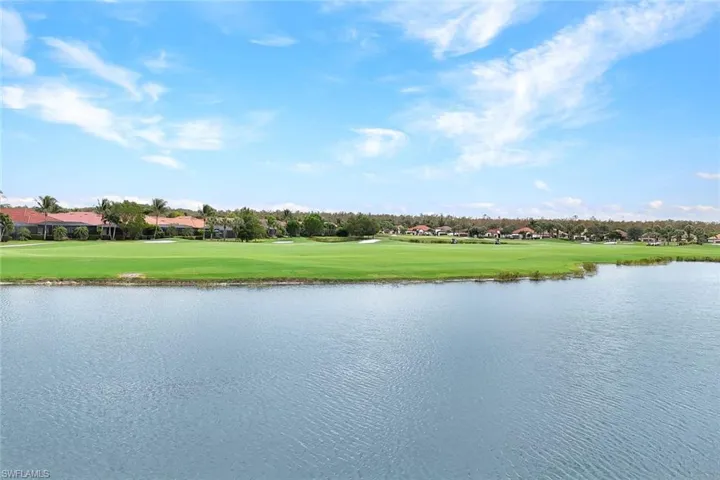 Water view featuring a local golf course