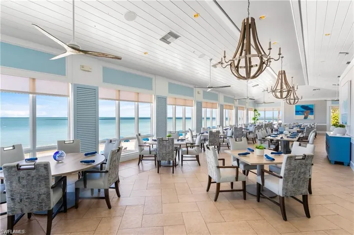 Beachside restaurant included in the HOA fees. No food minimum.