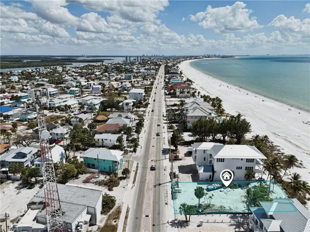 Drone / aerial view of expansive beach