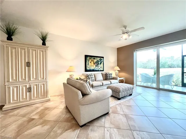 Diagonal Tile Floors Throughout Condo