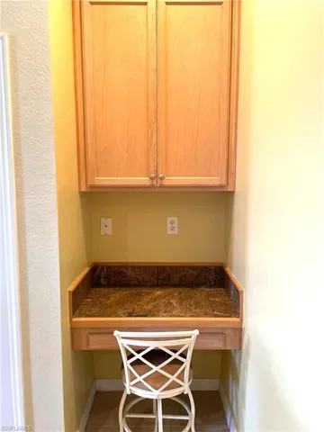 Desk area in Kitchen - Great for couponing or writing out cards