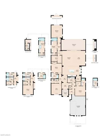 Martinique floor plan with structural options