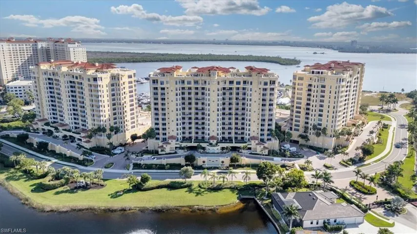 Bird's eye view of a large body of water
