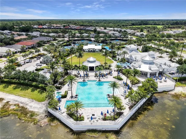 Aerial View of the Pool Area & Clubhouse