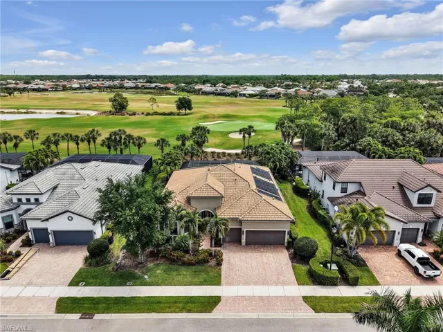 Aerial View of 8989 Bahama Swallow Way with View of the 17th Hole