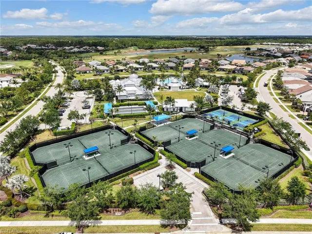 Aerial View of the Sports Courts