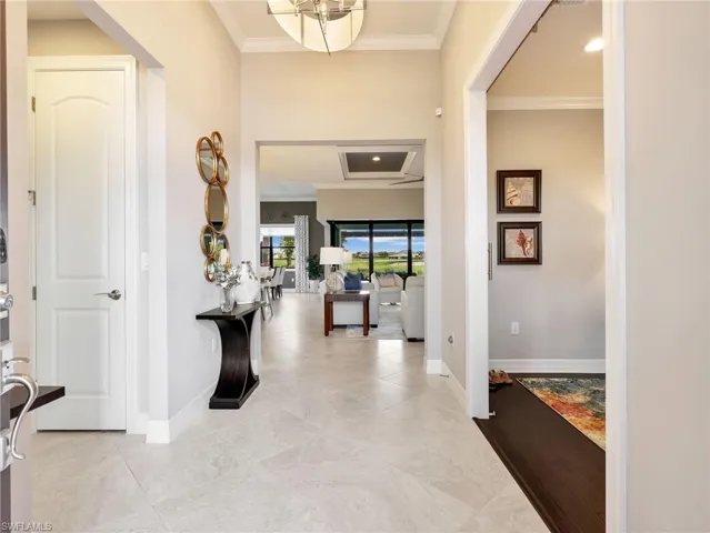 Front Foyer with Den on the Right