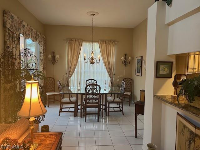 View to formal dining area