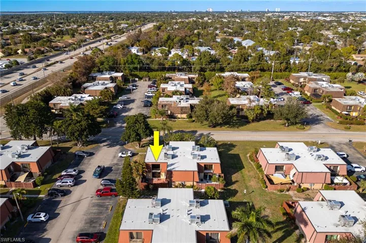 Aerial view of property's location