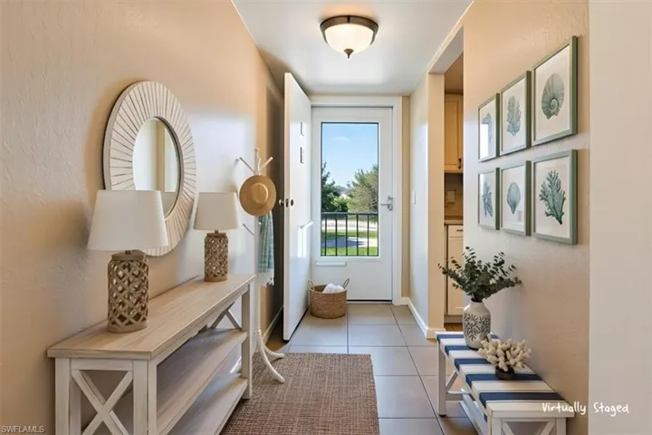 Welcoming Entry Virtually Staged