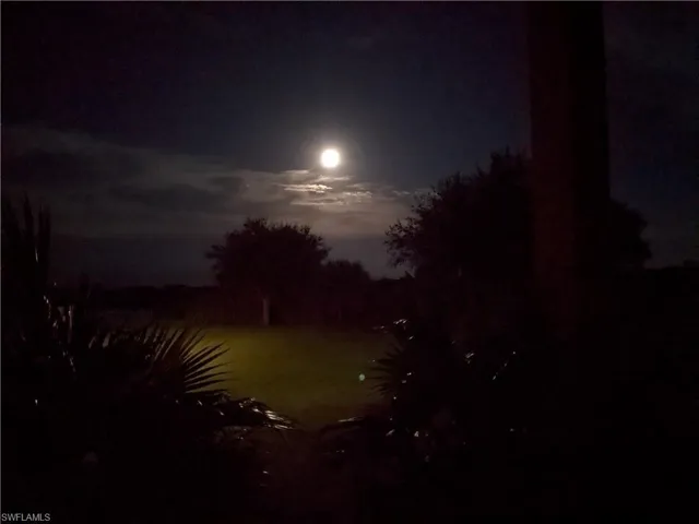 Full moon over property