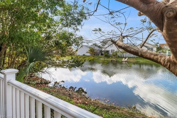 Beautiful water view from back yard