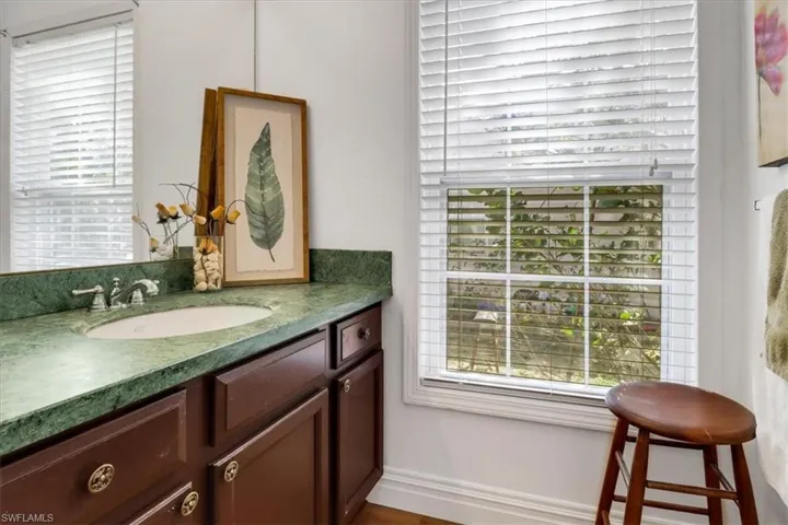 Bathroom featuring vanity