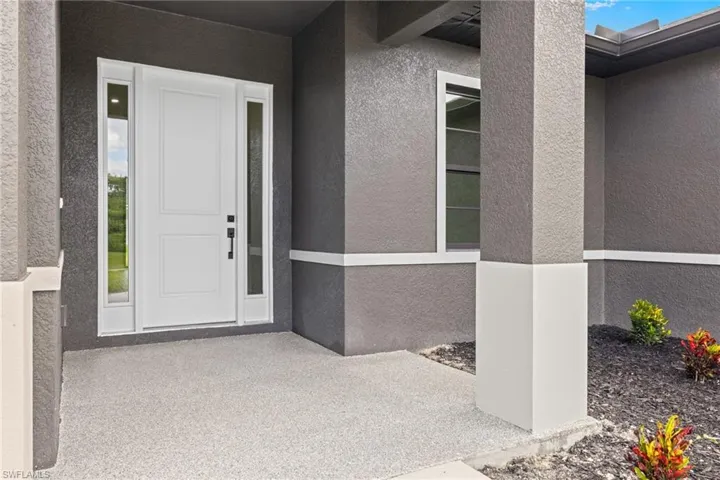 View of exterior entry