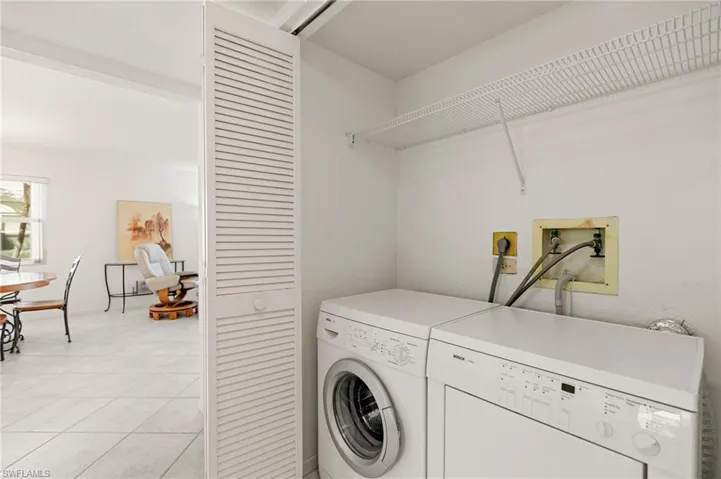 Located in the hall by the guest bath