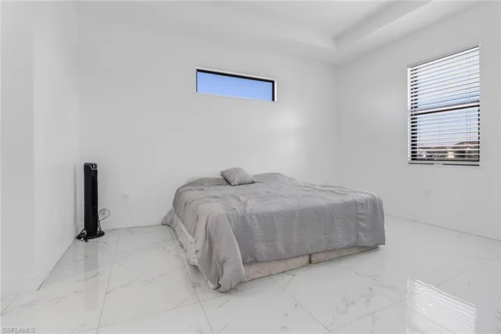 View of tiled bedroom