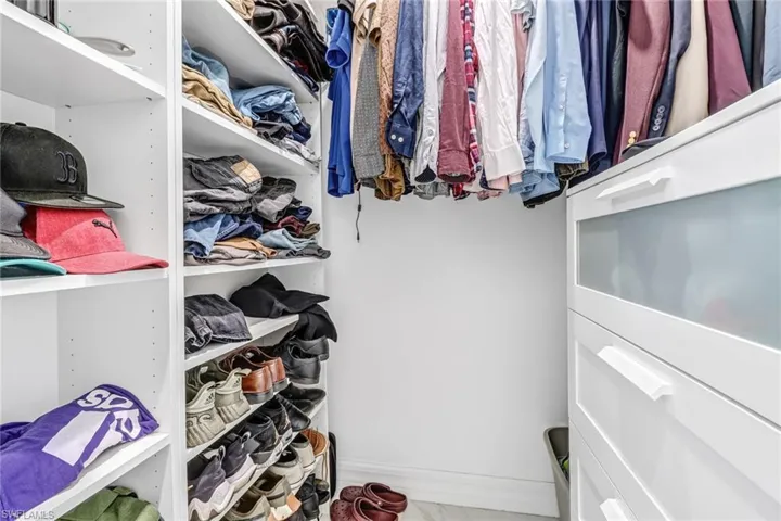 View of spacious closet