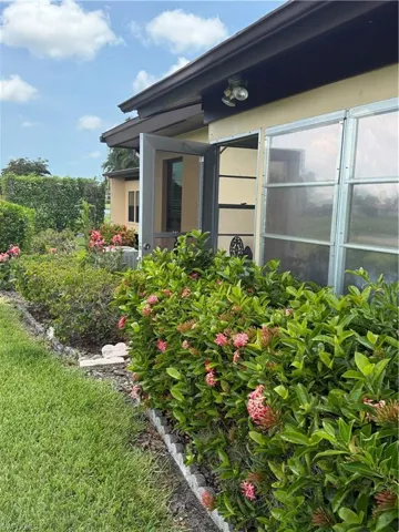 Back view of the home