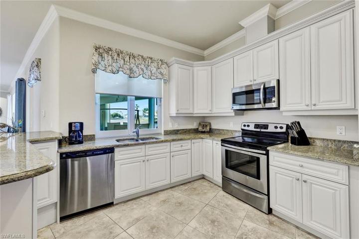 White Cabinets, SS Appliances