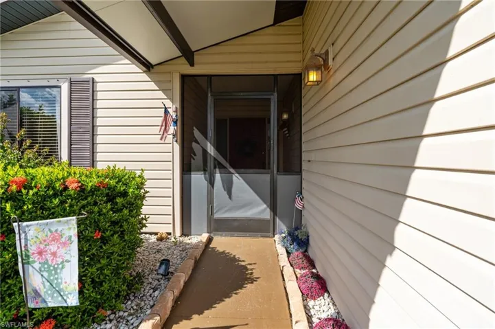 View of exterior entry