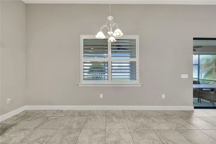 Dining area immediately off of the kitchen space!