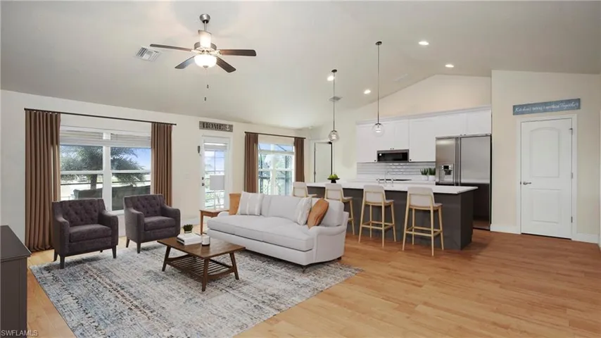 Photo includes reality staging to showcase the possibility of the kitchen. Design services included with purchase!