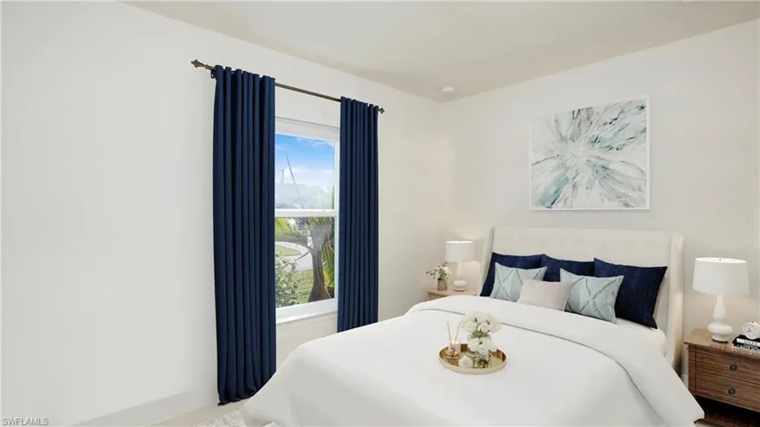 Photo includes reality staging to showcase the possibility of the bedroom. Design services included with purchase!