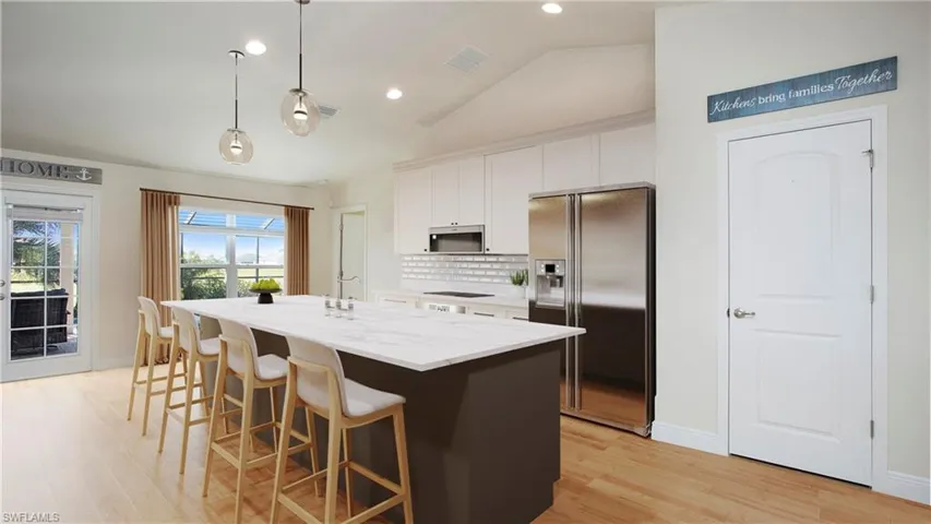 Photo includes reality staging to showcase the possibility of the kitchen. Design services included with purchase!