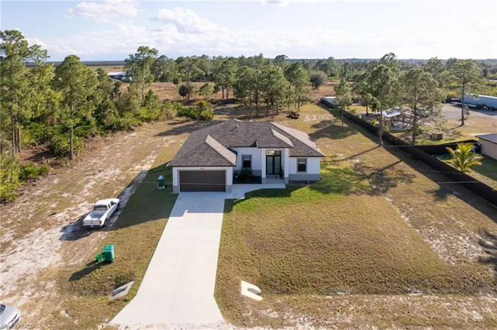 View from above of property