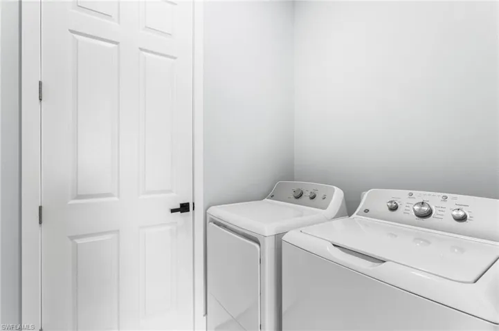 Laundry area with separate washer and dryer