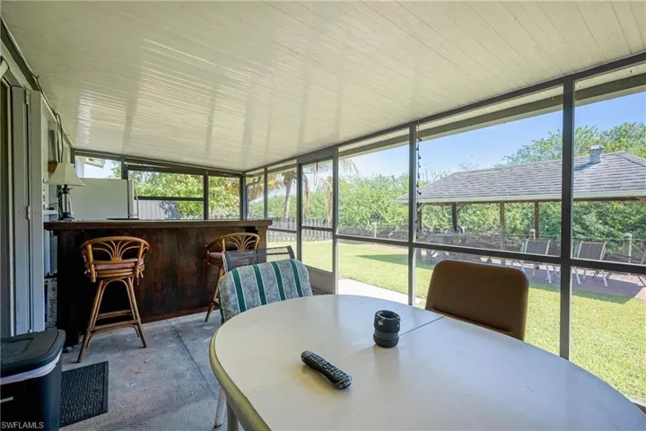 Sunroom with visible vents