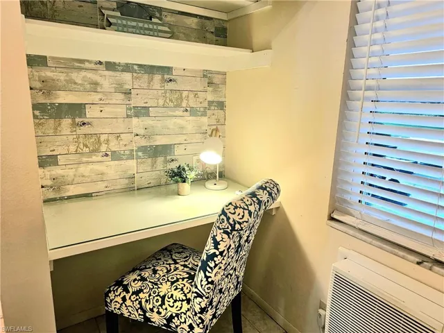 Office space with tile flooring
