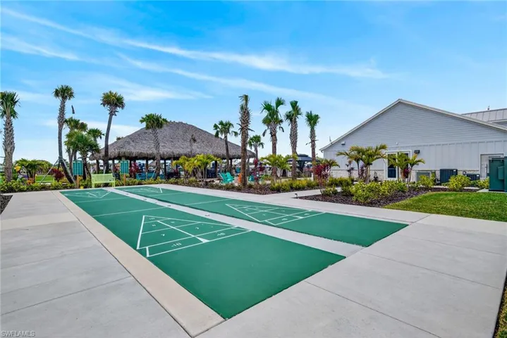 Surrounding community with shuffleboard