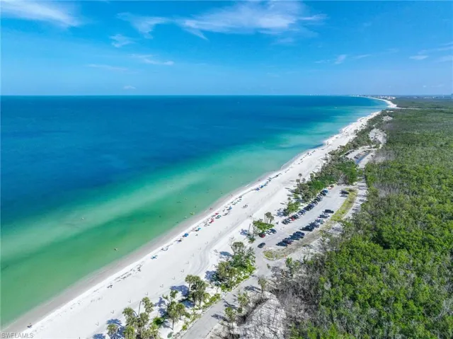 Bird's eye view of expansive coastline