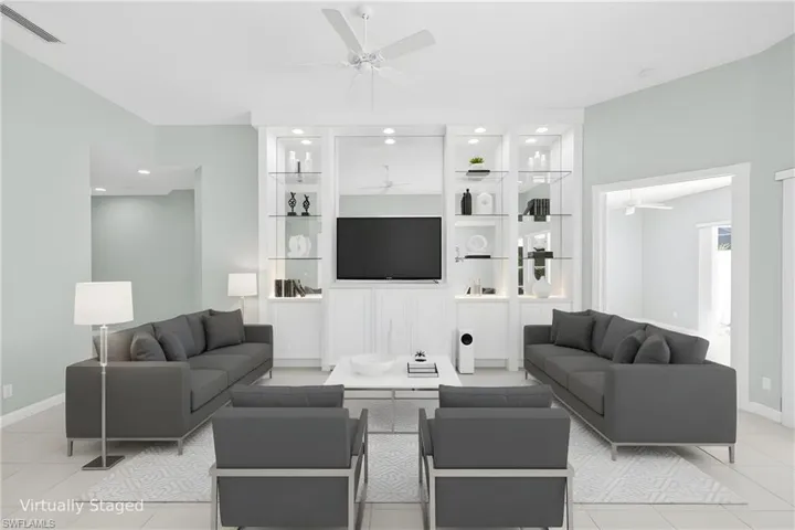 Virtually Staged Living Room