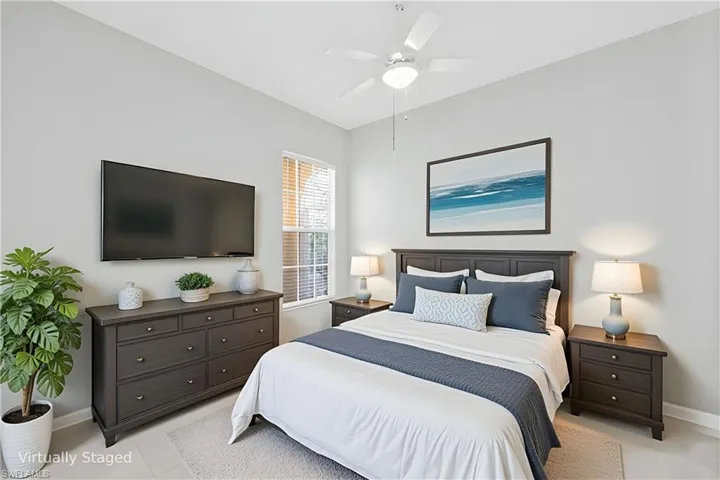 Virtually staged Bedroom #2