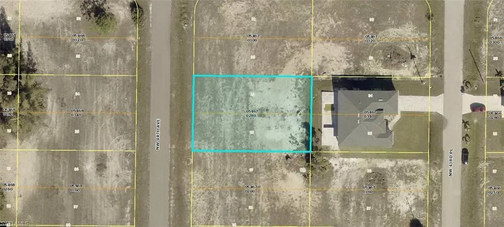 Aerial view of property's location