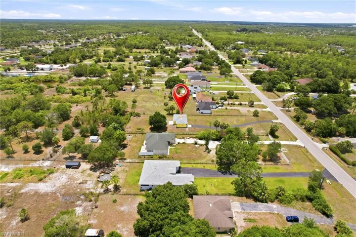 Aerial shot of the property.