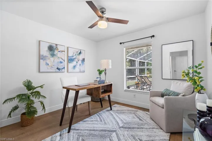 Office or third bedroom overlooking your private pool and patio