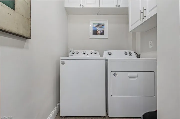 There is laundry on both floors!