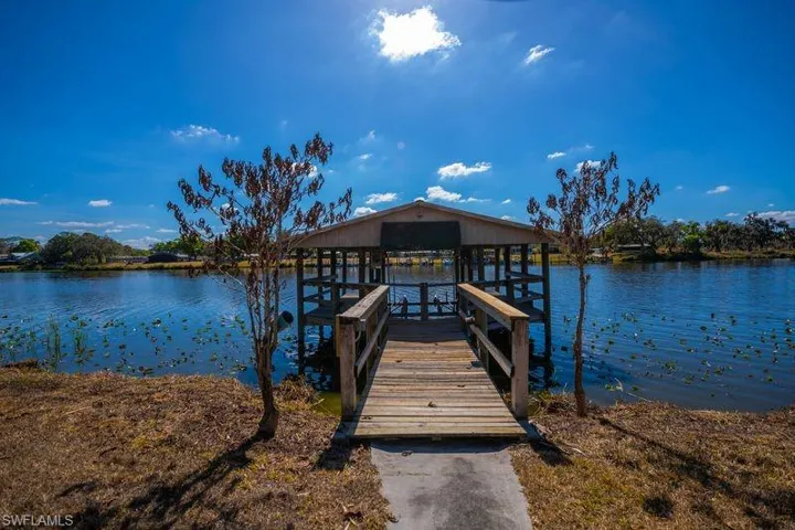 Dock on the Caloosahatchee River