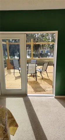 Bedroom # features French Doors to newly built deck