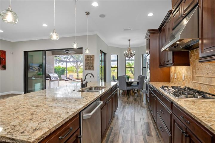 You'll love this view while preparing a meal or entertaining guests.