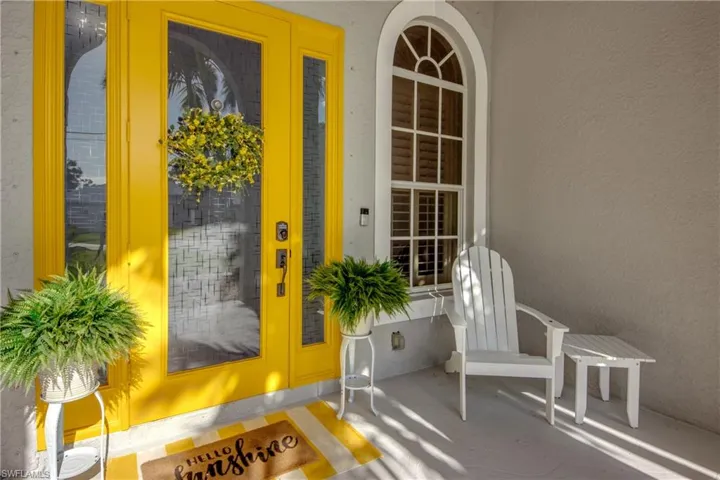View of exterior entry