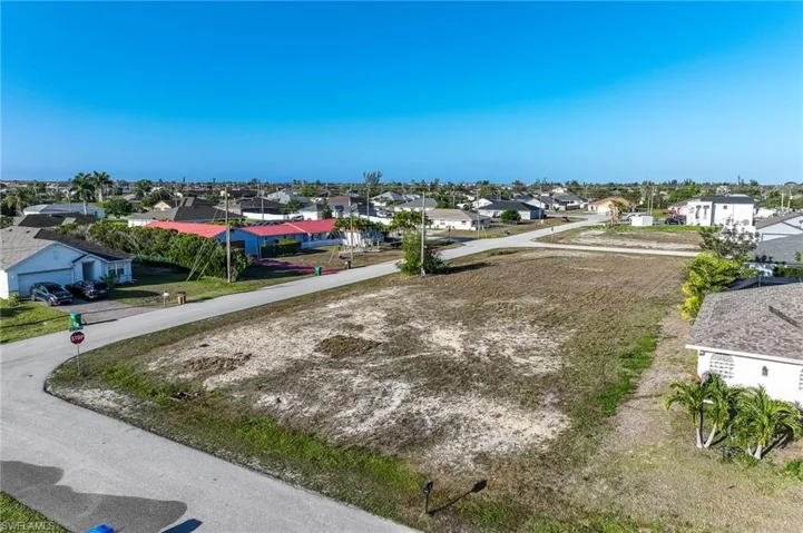 View of the lot looking southwest.