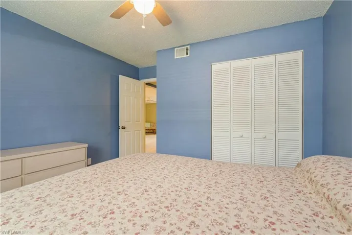 Guest bedroom looking towards door