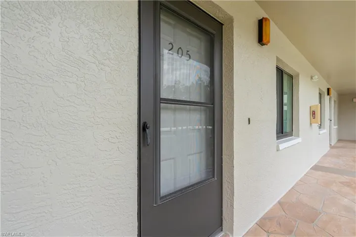 View of exterior entry