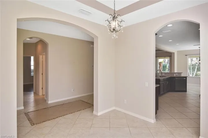 Dining from has entrace to the kitchen